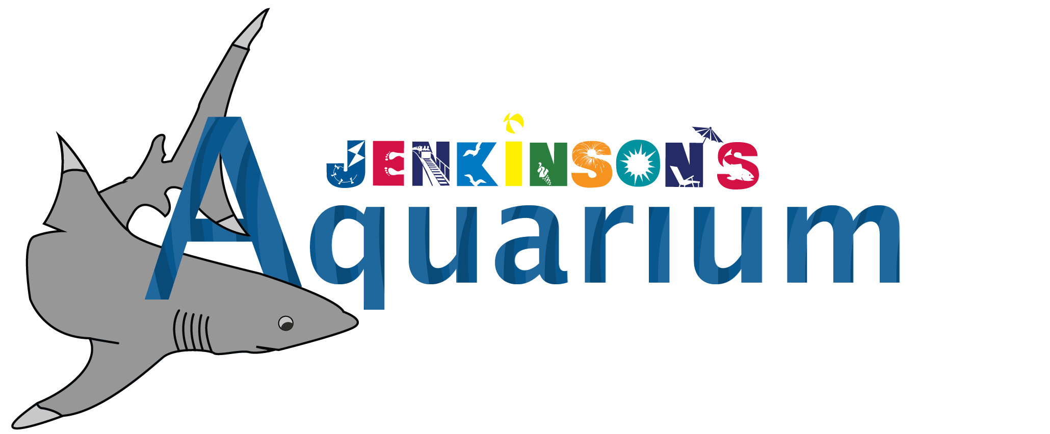 The logo for Jenkinson's Aquarium