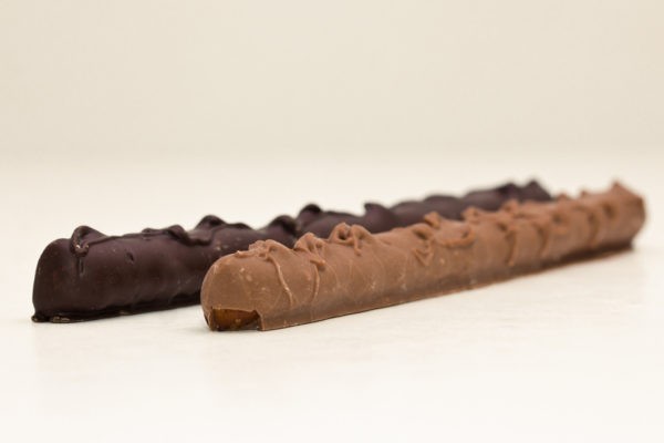 Two Chocolate Covered Pretzel Rods from Jenkinson's Sweet Shop.