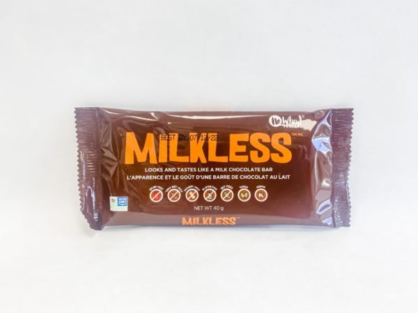 Allergy free "milk chocolate" candy bar from No Whey!