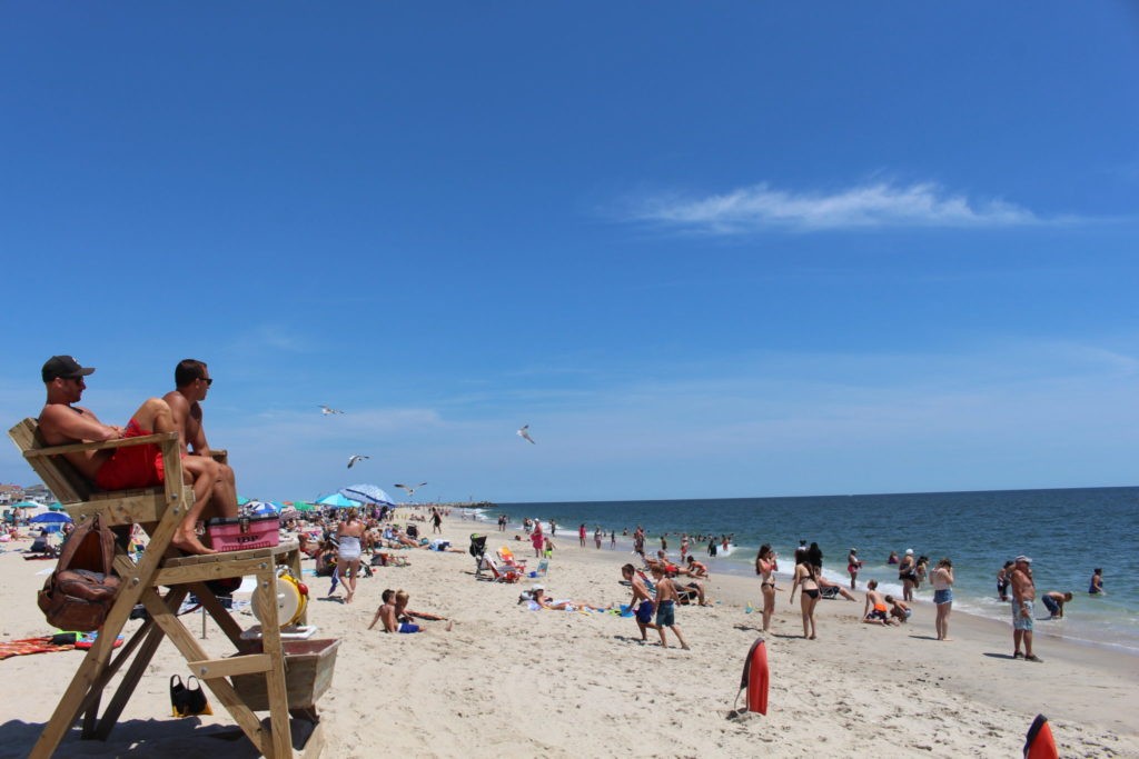Picture of the Lifeguards watching over Jenksinson's Beach.