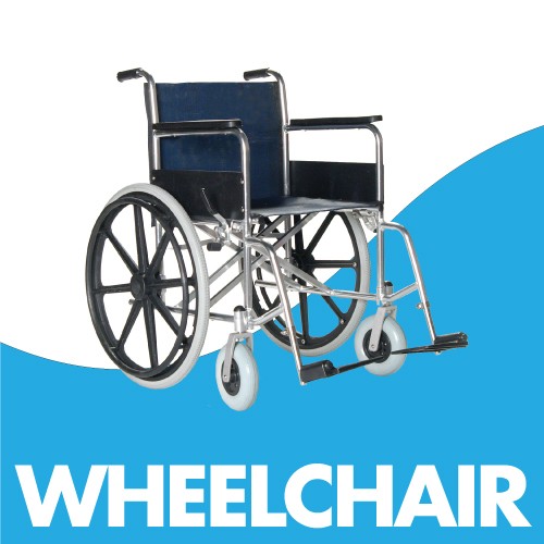 Text says "Wheelchair" with a picture of a wheelchair.
