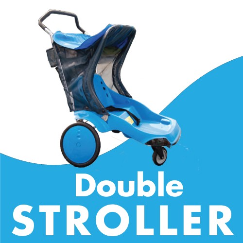 Text says "Double Stroller" with a picture of a stroller.