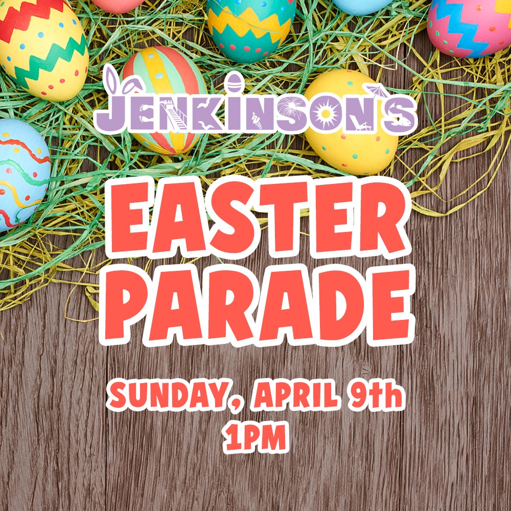2023 jenkinson's boardwalk easter parade on sunday, april 9th at 1pm