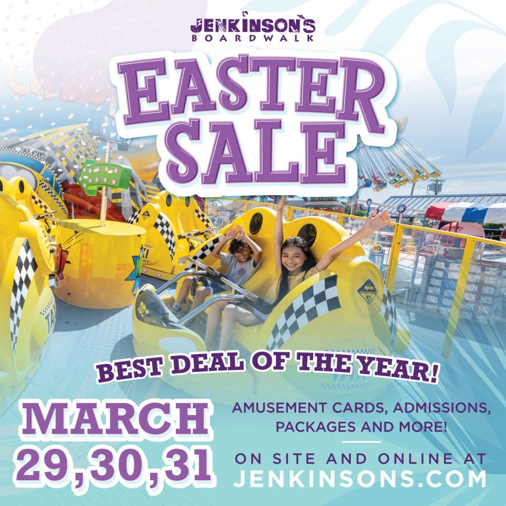 Jenkinson's Easter Sale March 29, 30, 31