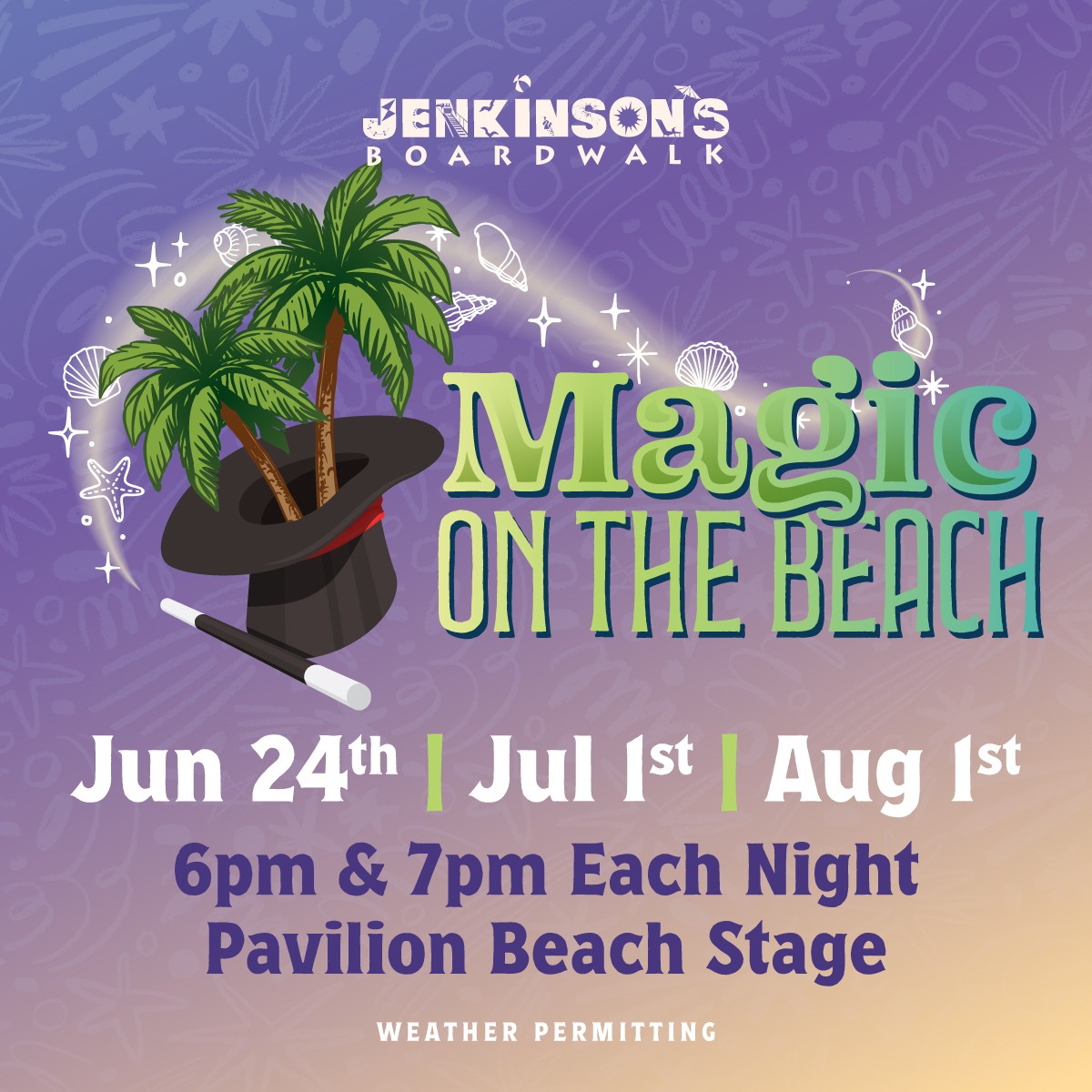 magic on the beach at jenkinson's boardwalk