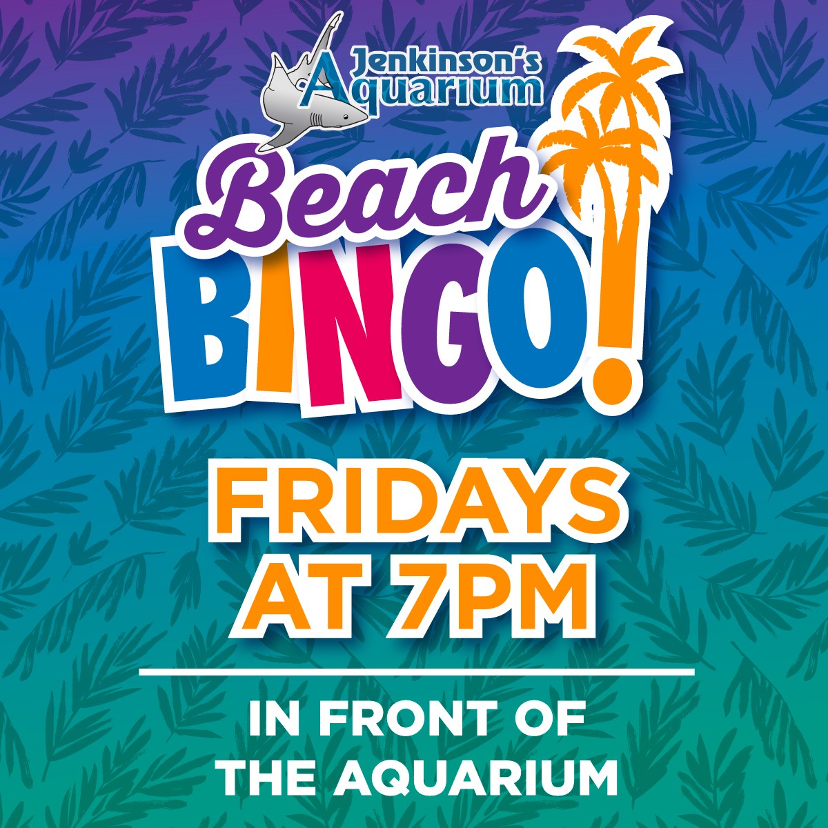 aquarium beach bingo at jenkinsons boardwalk summer 2024