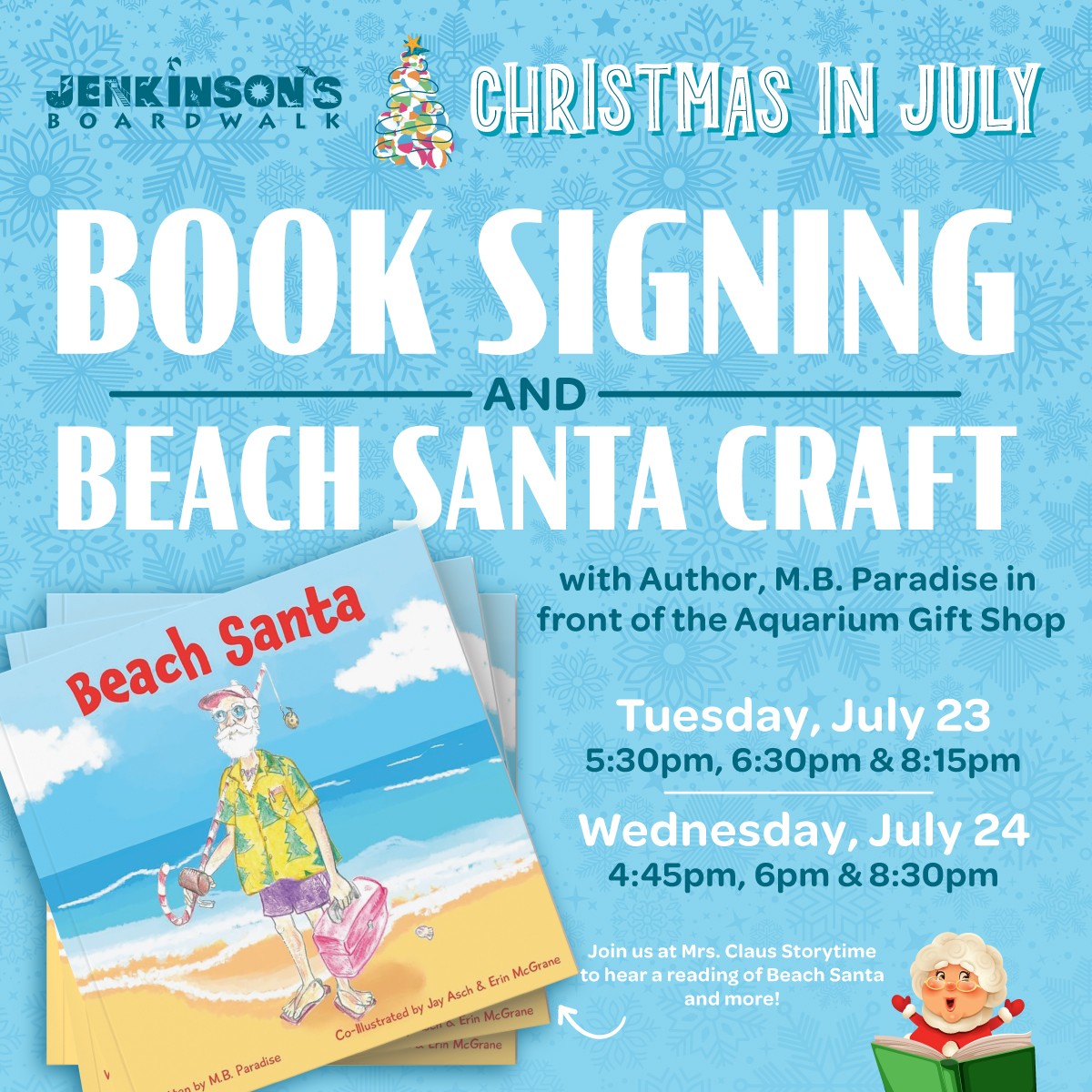 christmas in july at jenkinsons boardwalk