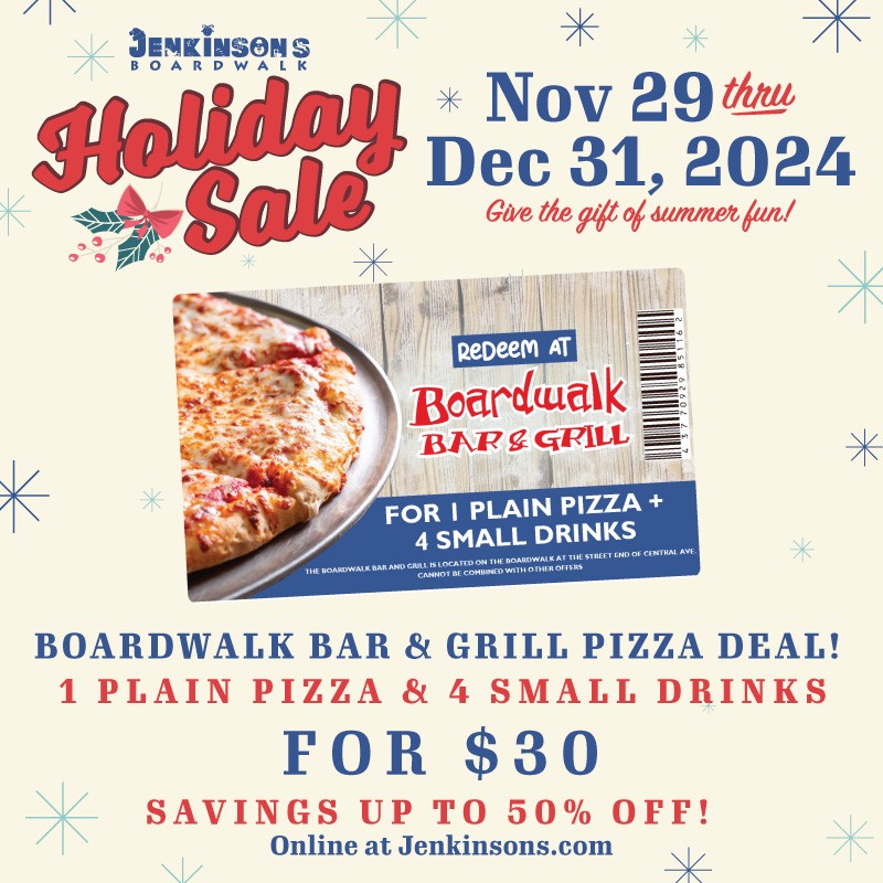 Boardwalk Bar and Grill Holiday Sale