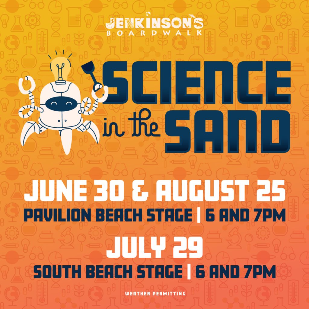 science in the sand at jenkinsons boardwalk