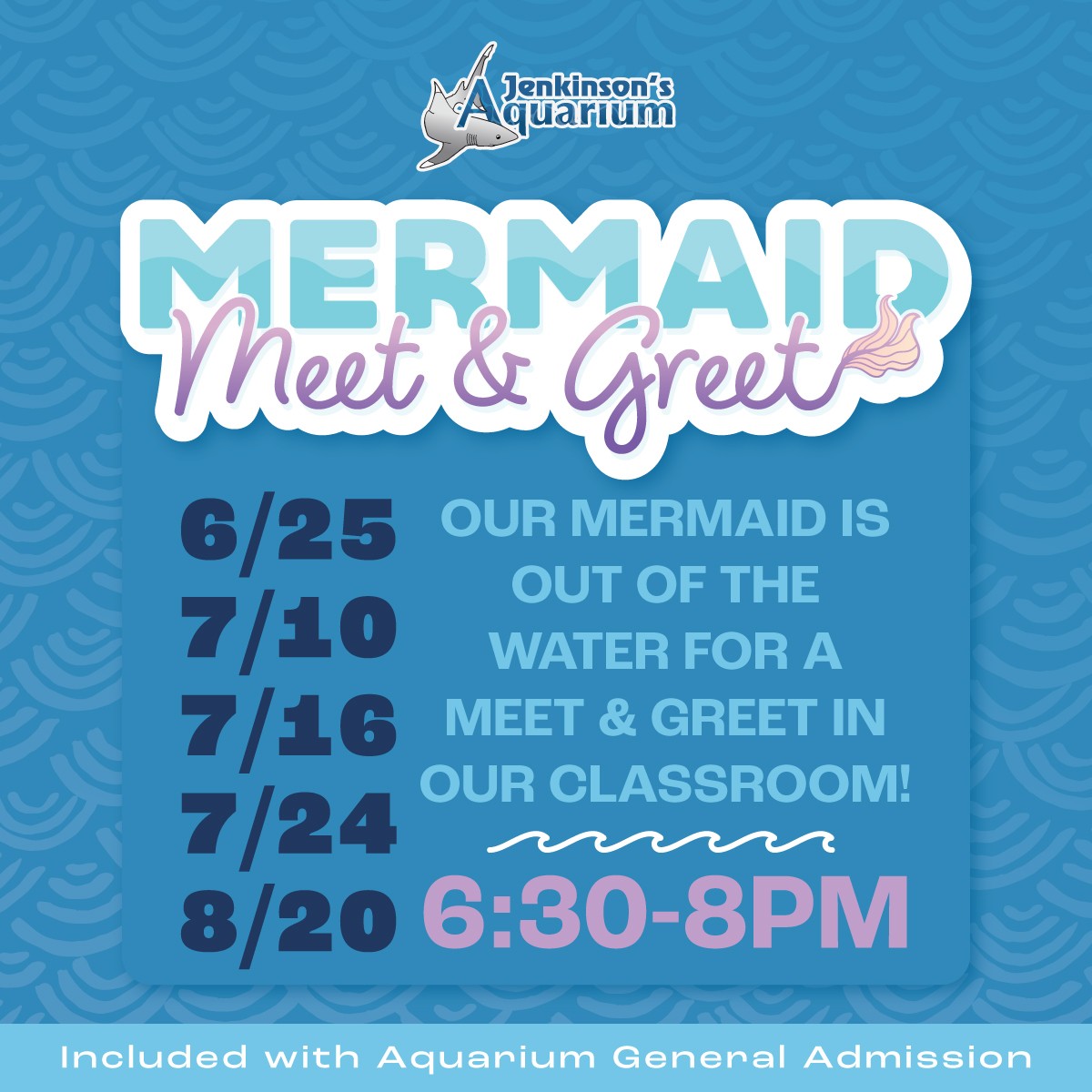 Mermaid meet & greet at jenkinsons aquarium this summer