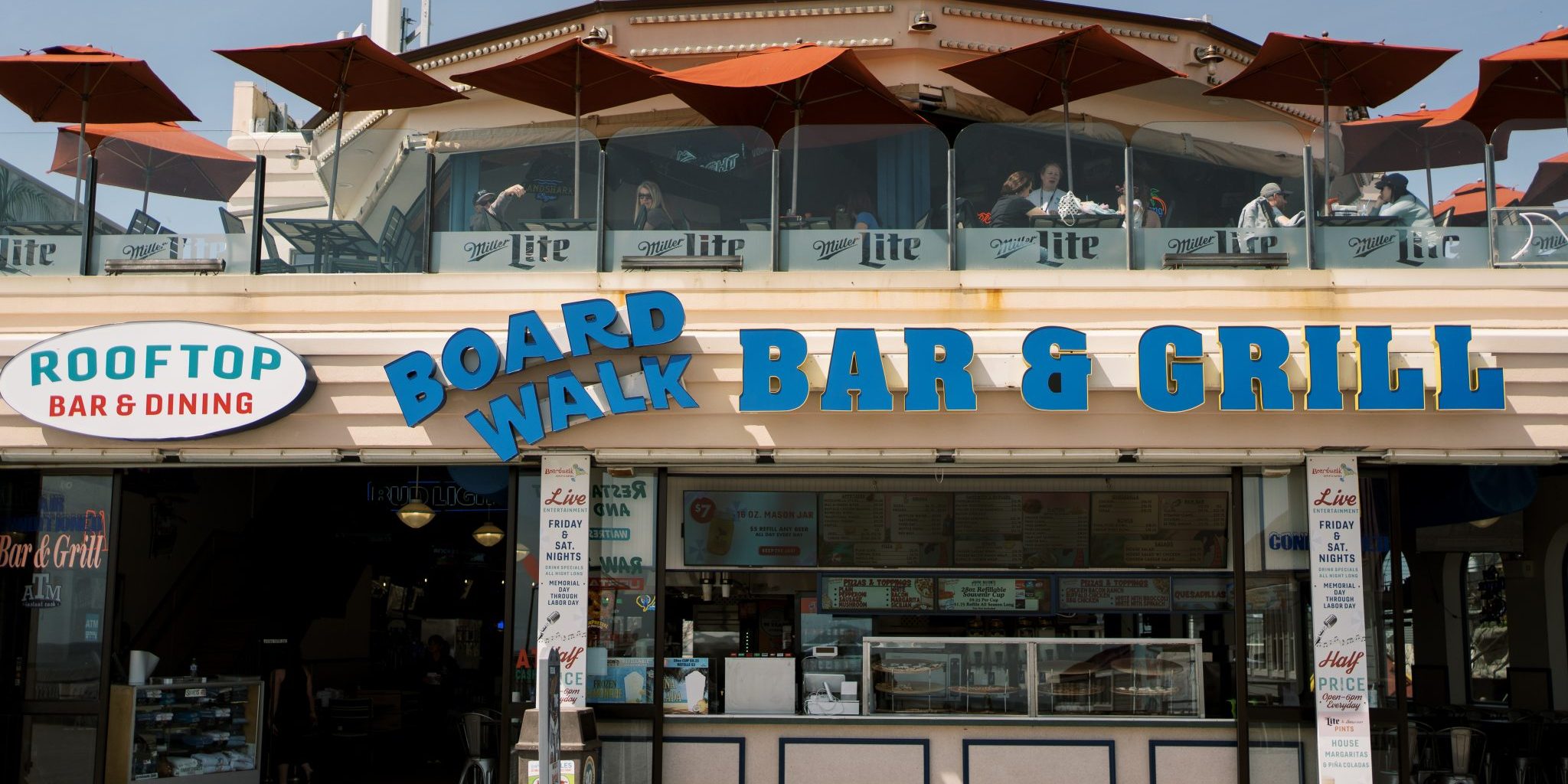 a photo of the boardwalk bar and grill