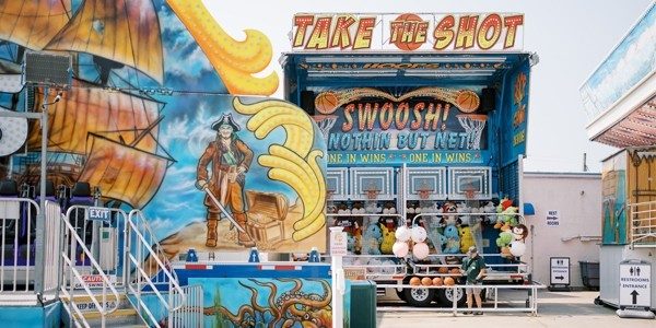 Picture of the Take The Shot Mini Game at the Ride Park on Jenkinson's Boardwalk