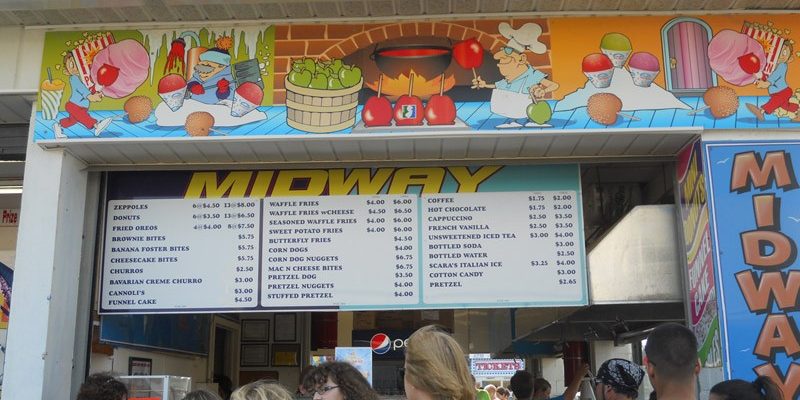 A picture of Jenkinson's Midway Concession Stand!
